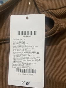 Brown Long Sleeve Top