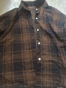 Brown Plaid Shirt