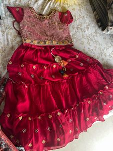 Red Lehenga Choli Set