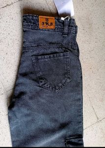 Charcoal Cargo Jeans