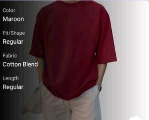 Maroon Oversized T-shirt 👕