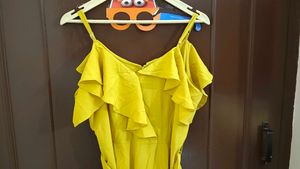 Yellow Frilled Jumpsuit