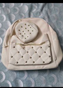Stylish Backpack with Stud Details