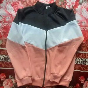 Myali Fancy Women Sweatshirt Full Zip Detail