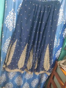 Elegant Blue Ethnic Skirt