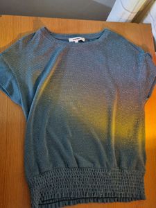 Shimmer Turqoise Chic Top