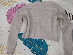 Cozy Knit Pullover Sweater with Shine