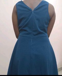 Deep neck  mini Dress