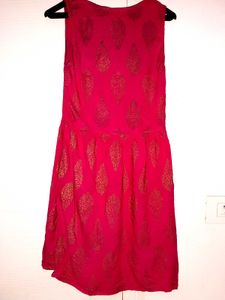rani pink colour co-ord dress, sharara