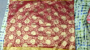 Pure Kanchivaram Pattu Saree With Maggam Design
