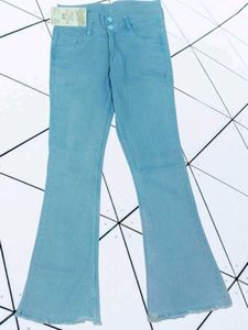 Blue Bootcut Jeans