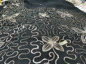 Black Embellished saree