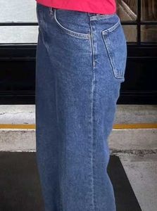 High Waist Straight Leg Jeans
