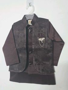 Boys' Festive Waistcoat Kurta Set