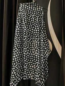 Black White Shrug with Cards Print
