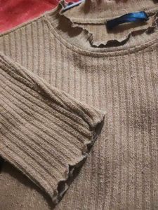 Ribbed Brown Crop Top🤎🍁