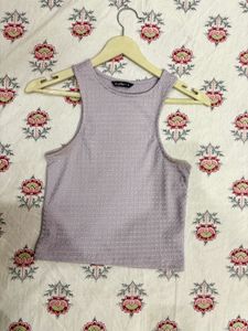 Lavender Textured Tank Top