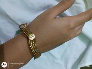 4 pair of gold bangles combo set
