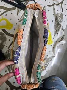 New Jute And Bamboo Hand Bag