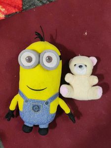 Minion Plush Toy with Bear
