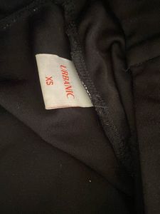 urbanic black pant with side shimmer