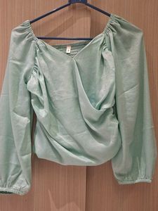 Mint Green Long Sleeve Top