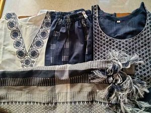 Combo Of 2 Kurti 1 Pant With Dupatta Set For Women