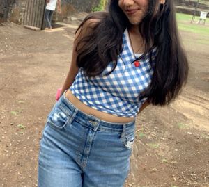 Gingham Tank Top 💙