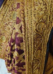 excellent 🔥aari work 😍Maroon &amp; Gold Saree