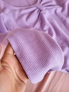 H&amp;M Ribbed Long Sleeve Bodysuit/ Size-Medium