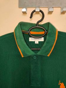USPA Green Polo T-Shirt