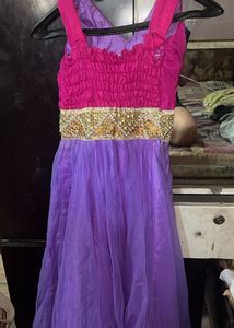 Purple Elegant Party Dress