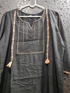 Elegant Black Kurta