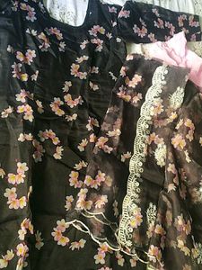 Black suit set with duppta