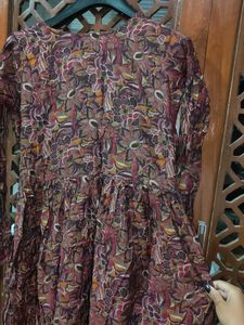 Bohemian Print Kurta Dress