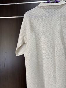 White Patterned Shirt