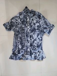 Beautiful Net Shirt Blue💙