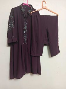 Handwork Peplum set with Dupatta