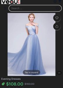 Elegant Evening A-line Off The Shoulder Sky Blue