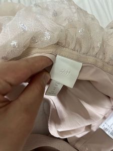 H&amp;M Tulle One Shoulder Party Top