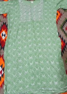 Green Kurta Set