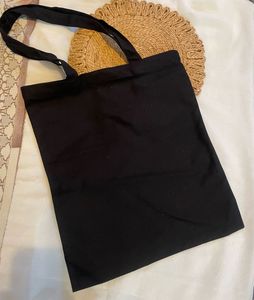 Black canvas Totebag with Zipper