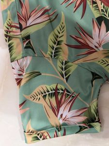 Floral Print Shirt Of Half Sleeves