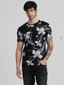 Floral Print Men's T-Shirt