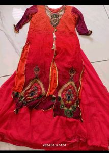 3 shade top and ghaghra