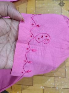Pink Embroidered Blouse
