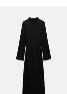 Zara Black Open Back Dress