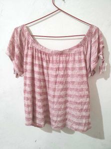 Striped Off-Shoulder Top