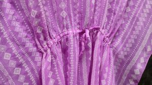 Sheer Purple Print Khaftan 💜
