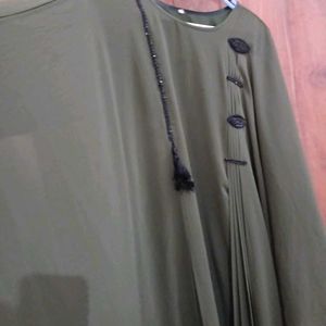 Green Color Abaya